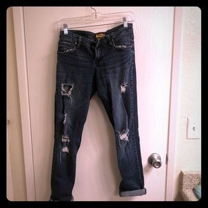 See Thru Soul Blue Ripped Jeans